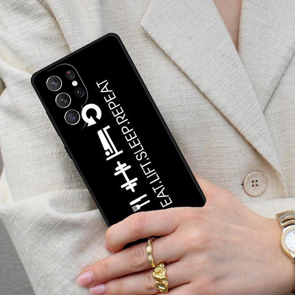 Bodybuilding Gym Fitness SOFT Cell Phone Case for Samsung Galaxy S26 Ultra S25 S24 S23 S22 S21 S20 Note10 Cover