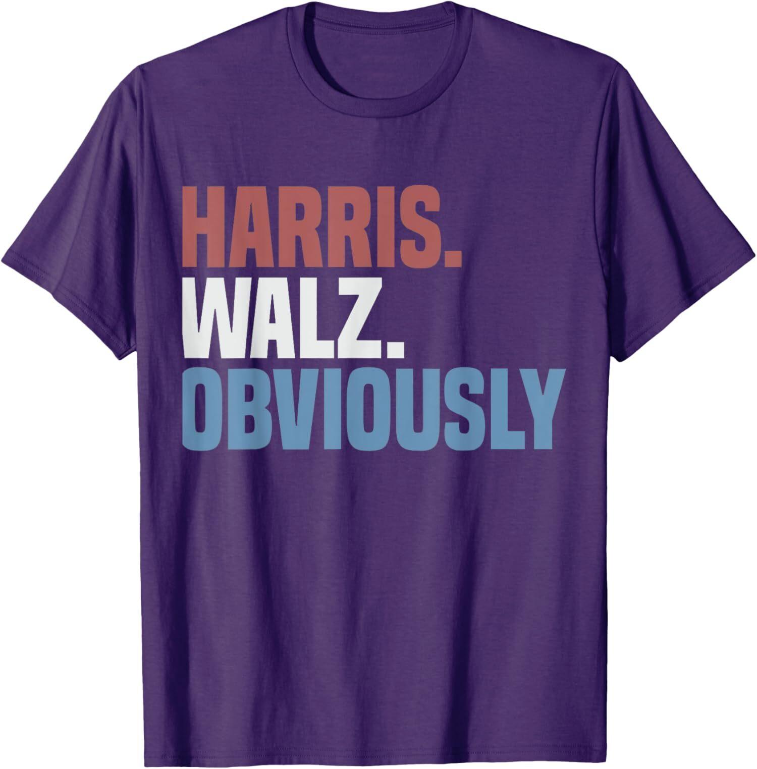 Kamala Walz Obviously 2026 Harris Waltz Election Unisex T-shirt M