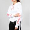 Puma Chase Cropped Hoodie Letter Print Sports Women hoodies White 595935-02