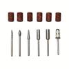 6pcs Diamond Milling Cutter For Nail Art 6 Nail Grinding Cap Pedicure Gel Polish Remover Nail Drill Bit Burr Cuticle Cleaning