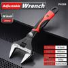 Adjustable Wrench Stainless Steel Universal Spanner Bathroom Wrench Large Open High Quality Plumbing Repair Tool Household