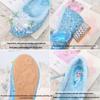 Elsa Princess Crystal High-Heeled Furry Velvet Children's Shoes - 2024 Autumn/Winter Collection