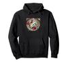 Illustration de chat calico chapeau de Père Noël Noël Sweat à capuche chat calico