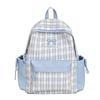 Schoolbag Japanese plaid college style high-value backpack girl campus style light and large-capacity junior and high school student schoolbag