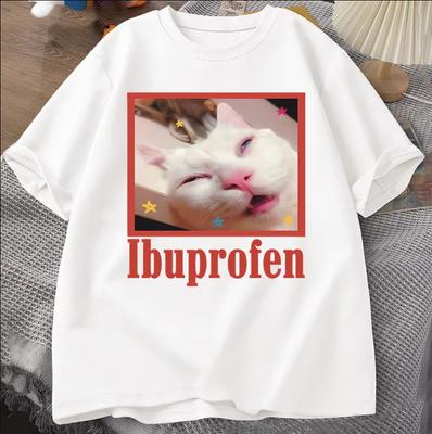 Ibuprofen Cat Meme T-shirt Size S-4XL