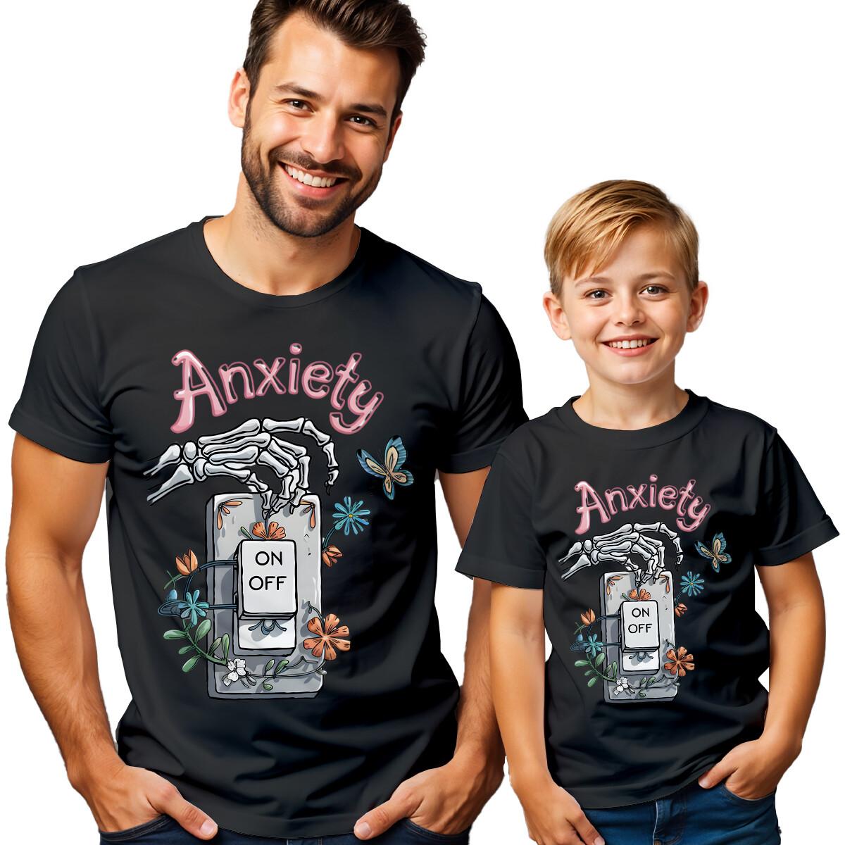 

Mens And Anxiety Switch Mental Health Awareness 100% Cotton T-shirt Mens Tees Top Tee Emotional #MHA 4XL