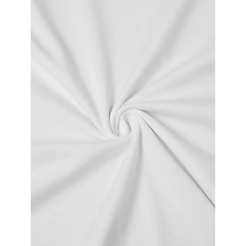 Europäische Größe Damen Niedliches Gesicht Druck T-Shirt mit Ausdrucksstarken Augen & Lächeln - Weiches Stretch Rundhals Kurzarm Top, Ganzjahres Freizeitkleidung