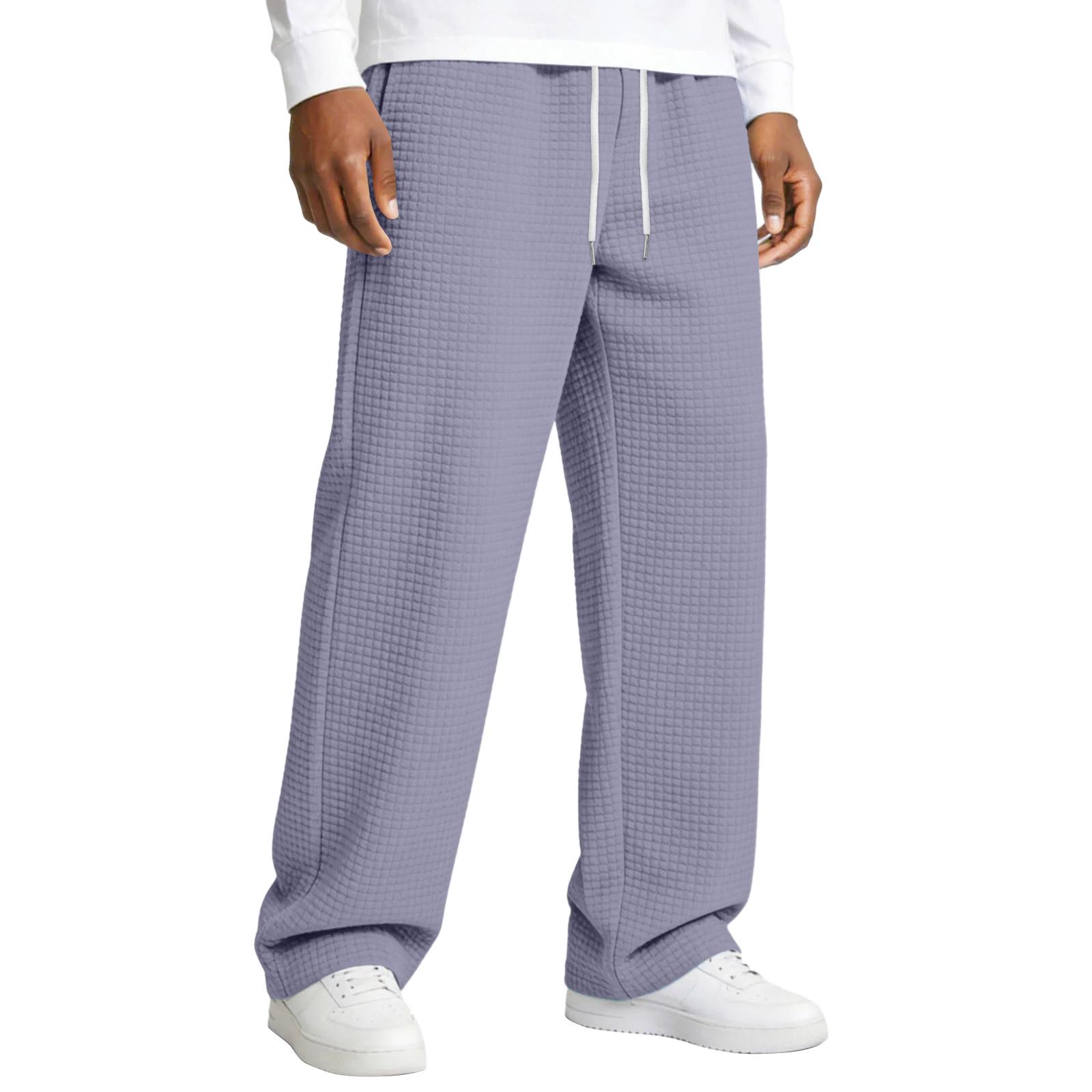

Men s Relaxed-Fit Drawstring Straight-Leg Pants XXXL світло-фіолетового кольору