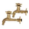 1 PC Vintage Solid Brass Single Handle Faucet for Washing Machine Wall Mounted Water Tap