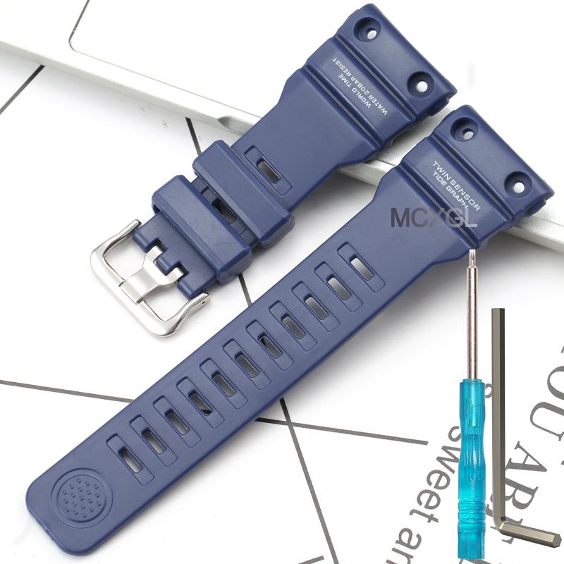 Resin Watch Strap Suitable for Casio GN-1000 gn-1000 Watch Band Waterproof Replacemnet Bracelet GN-1000