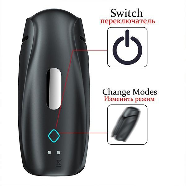 Mužská masturbace Cvičení penisu Masáž Stimulace penisu Sexuální hračky pro muže Vibrátor USB nabíjecí silikonový masturbátor Dospělý orgasmus
