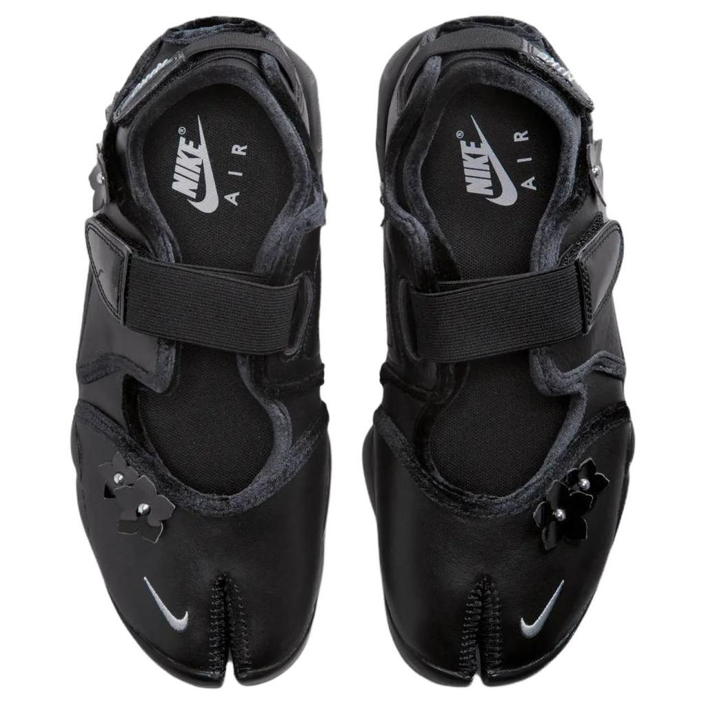 Nike Sandali Donna Air Rift Florette Nero Grigio Lupo Argento Metallico IV5682-001