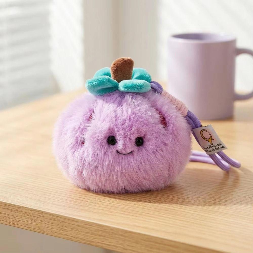 Simulation Peelable Orange Plush Soft Filled Fruit Plush Toy Backpack Pendant