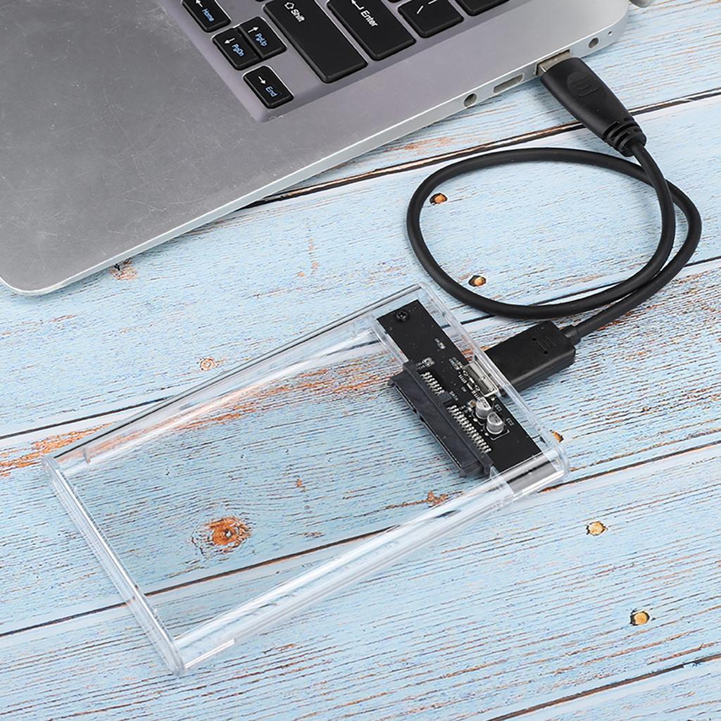 2.5 Inch SATA High Speed USB 3.0 Mobile Hard Disc Drive External Enclosure HDD SDD Box Case (Not Inclube Hard Disk)