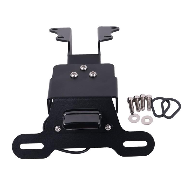 Stainless Steel Short Tail License Plate Holder Yamaha MT-09 Tracer 900 FJ09 Motorcycle Rear Mount