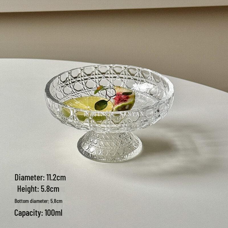 Qiwei Glacier Glass Snack & Fruit Plate