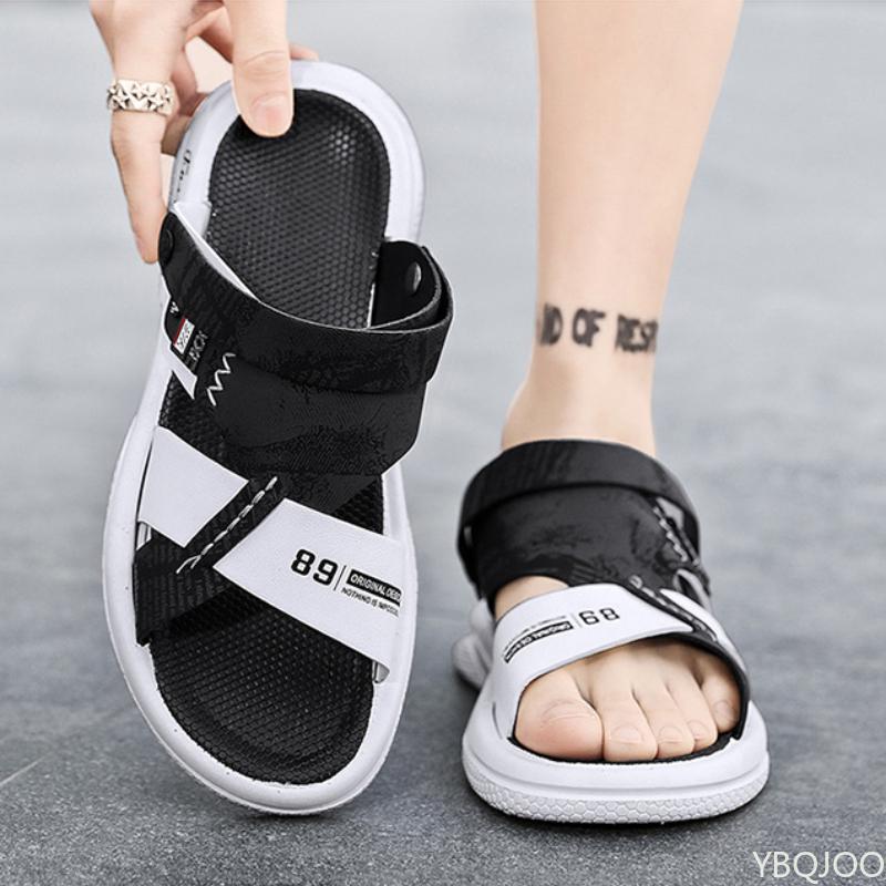 Fashion 2025 Men's lightweight Sandals Summer Fashion Beach Shoes Dual purpose outdoor nonslip sandals Trendy casual Male slippers Homme