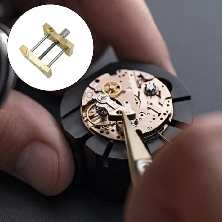 Fixed Base for Watchmaker Business Use Brass Watch Movement Holder Clamp Multifunction Watches Repair Accessory Tools