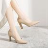 European and American fashion women's shoes 2025 spring new single shoes women's professional versatile thick heel high heels pointed shallow mouth