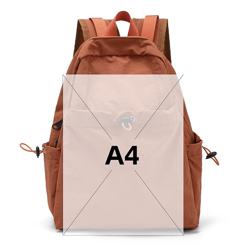 Korean-style Large-capacity Nylon Fabric Double-shoulder Bag for Women - Ins Lightweight Casual Commuting Backpack, Simple Schoo