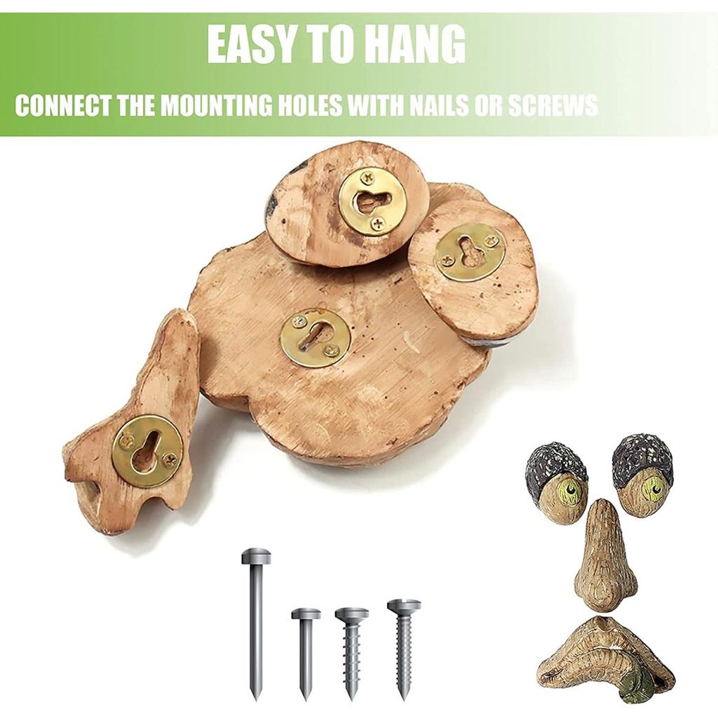 Faarc-dekoráció kültéri, faarcú kerti szobrok sötétben világítanak a kerti udvar dekorációjához