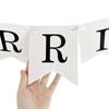 Just Married Letter Banner Bridal Shower Paper Garland Bunting Banner  Party Decoration Supplies