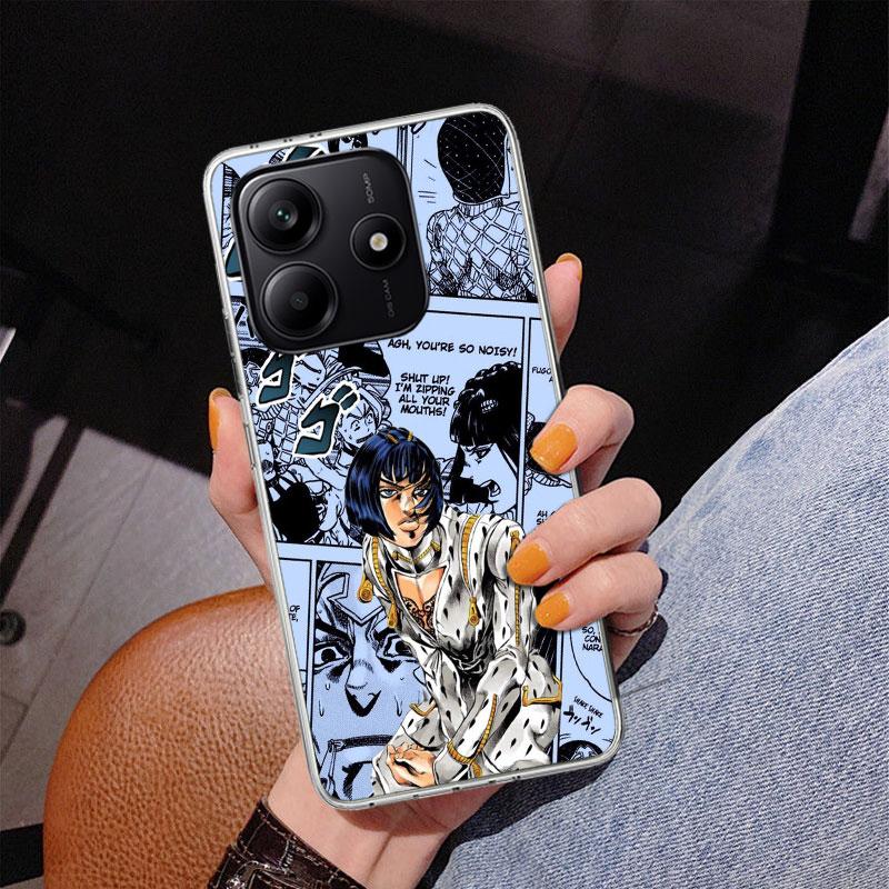 JoJo Adventure Bruno Buccellati Phone Case For Xiaomi Redmi Note 15 14 13 12S 12 11 Pro Plus 14S 11S 11E 10 10S 11T 5G Personali