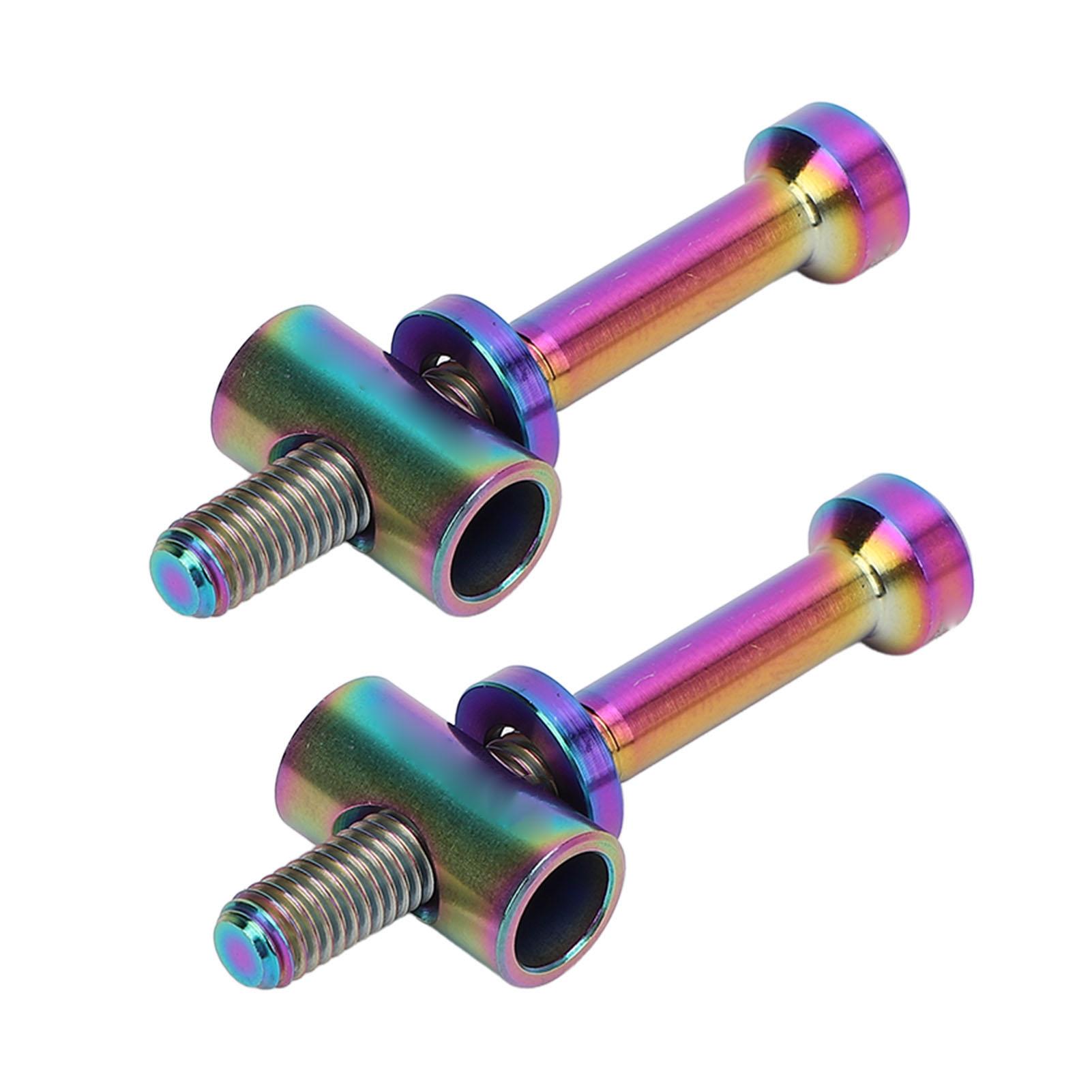 2pcs M5x40mm Ti Alloy Bike Seat Post Fixing Bolts Bike Seatpost Screws Cycling Accessories for Bike Seat Tube Colorful