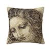Mysterious Smile Leonardo Da Vinci Pillow Case for Sofa Mona Lisa Nordic Cushion Cover Car Pillowcase