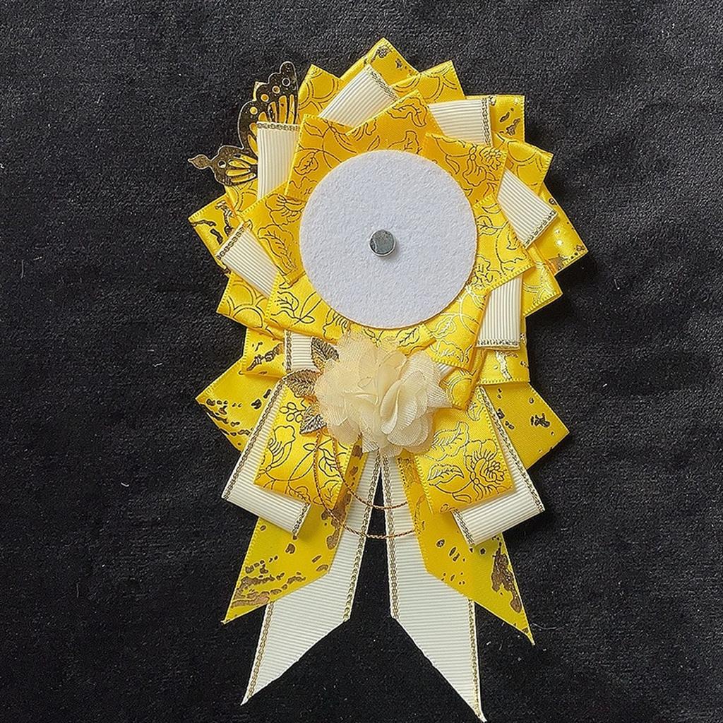 55mm-75mm Handmade Fabric Flower Brooches Pins for Women Cosplay Bags Holder Backpack Badge Decorative Accessories Jewelry