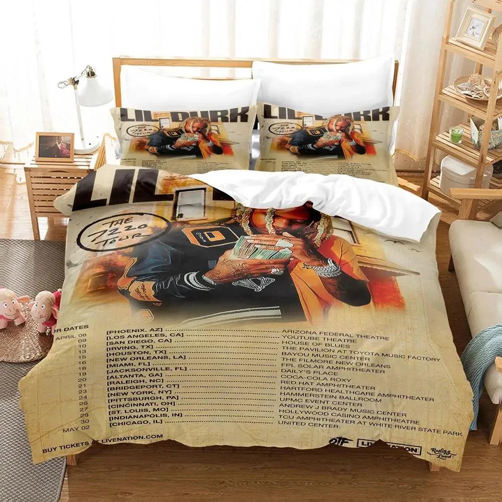 Lil Durk Boys Bed Cover Single Twin Full Queen King Size Aldult Anime Bedspread Duvet Cover Bed Set Quilt Cover Pillowcase