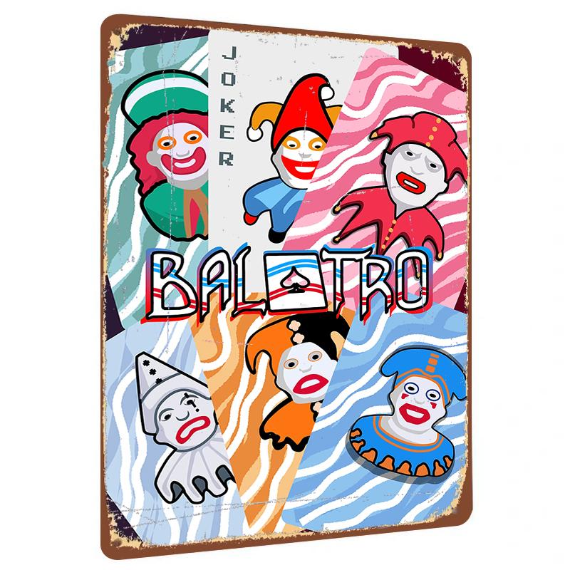 

Balatro Джокер Персонаж Металлическое Настенное Искусство Игровой Декор для Спальни Гостиной Домашний Декор 20x30cm（7.8x11.8inch）