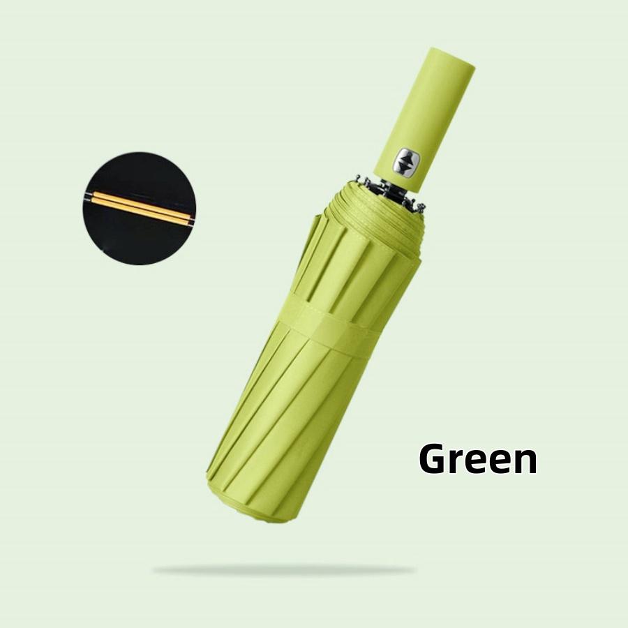 24 Bones Automatic Solid color Umbrella for Men Women Large 3 Fold Windproof,Waterproof Sunshade Sun UV Protection Umbrellas