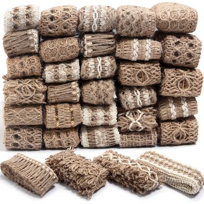 Jute Woven Hemp Rope Webbing Clothing, Shoes And Hats Accessories, Decorative Accessories, Handmade Diy Gift Packaging Box Decoration