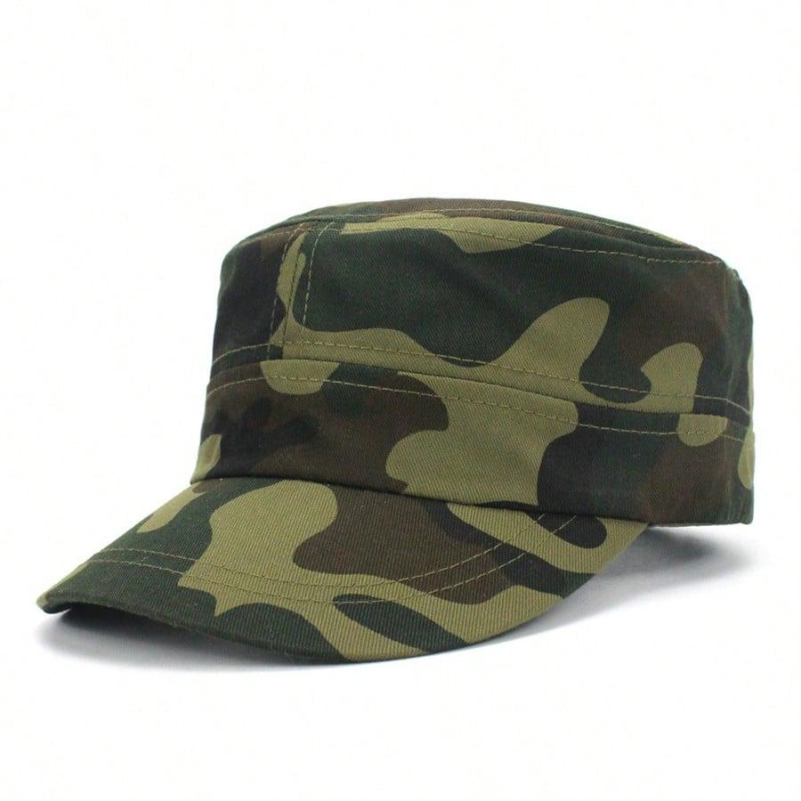 1pc Unisex Camouflage Newsboy Cap,Adjustable Head Circumference Baseball Cap,Outdoor Baseball Cap,Suitable for Daily Use,Travel