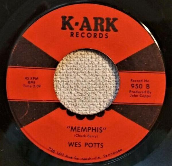 

7inch Record WES POTTS - My Heart Goes Out With You 950 K-ARK 1969 US Country/Folk Used