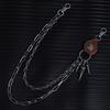 Coole Doppelspitzen-Kette mit Adler-Motiv Persönlichkeitskette Punk Hip Hop Hip Hop Jeans-Hüftkette Mode Metall-Accessoires
