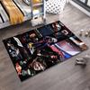 F1 Racing Theme Collage Rug" Non-slip Rug Suitable for Living Room and Bedroom Sofas.
