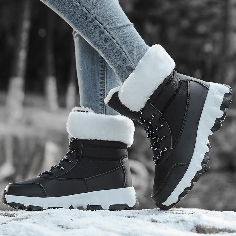 Women's Winter  Casual Snow Boots Warm Plush Outdoor Hiking Boots