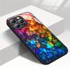 Vibrant Creative Glass Mosaic Pattern Phone Case for iPhone 16 Pro MaxiPhone 17 16 16ProMax 15 14 13 12ProMax 11 11Pro
