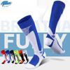 Cross-Border Knee-High Compression Sports Socks - Thickened, Sweat-Wicking, Breathable for Marathon & Football.