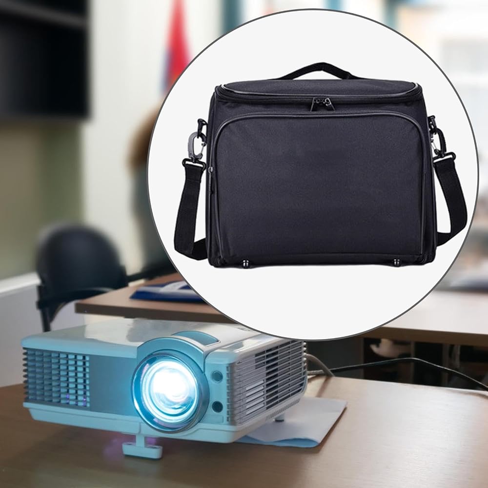 Generic Projector Bag, DSLR Camera Bag, Lens Storage Bag, Storage Pocket, Lightweight Handbag, Travel Bag, Camera Insert Bag, Video, 31 x 26 x 12 cm