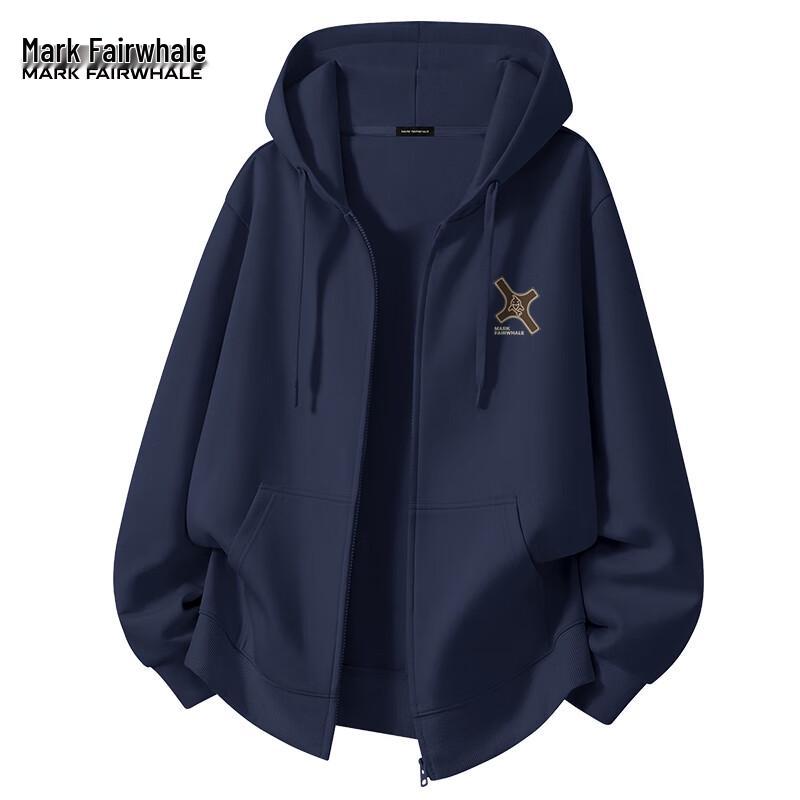 Mark Fairwhale Men's Fall/Winter Hooded Zip-Up Sweatshirt