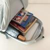 Schoolbag Summer Fresh Backpack Light Blue High Value College Style School Bag Students Junior High School Students Multi-compartment Backpack