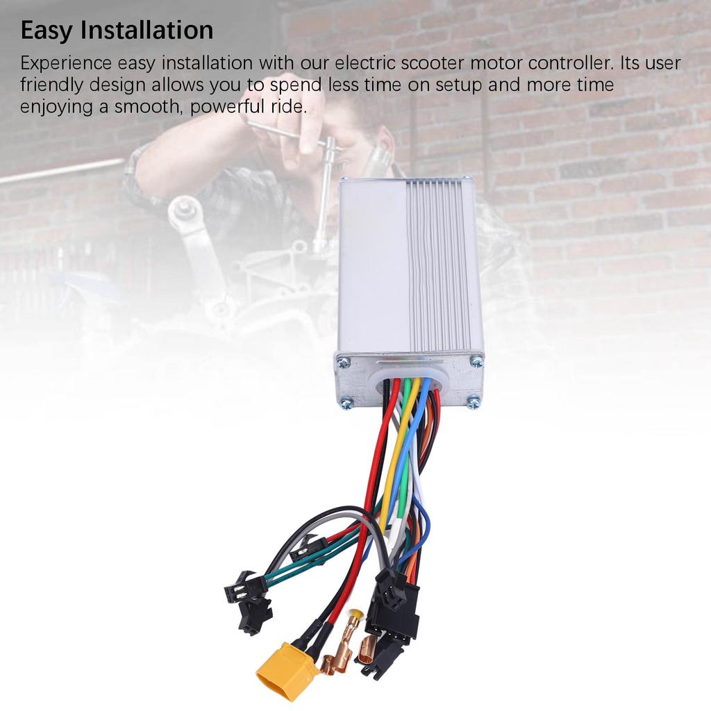 1200W Electric Bike Front Drive Controller 48V 25A Motor Speed Controller Electric Scooter Dual Drive Controller Cycling Accessory
