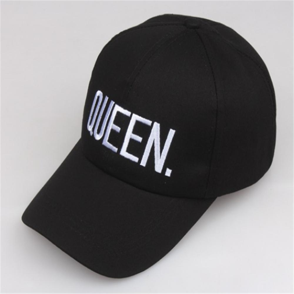 Fashion Couple King Queen Embroidered Baseball Cap Pure Cotton Spring Summer Hat