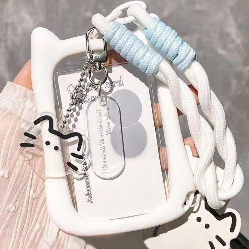 High Quality Transparent Card Holder Simple Portable Card Bag ID Card Cover Office Supplies