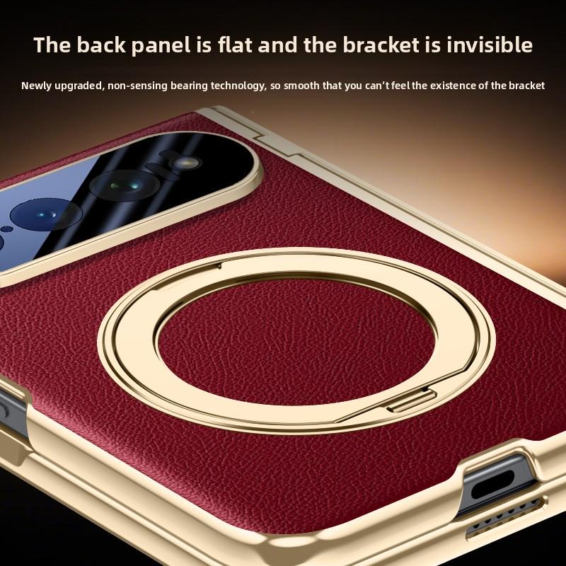 Für Xiaomi Mi 18 Fold Hülle Luxus PU-Leder Ringständer Magnetisches Kabelloses Laden Schutzhülle Rückseite für Xiaomi 18Fold Hülle
