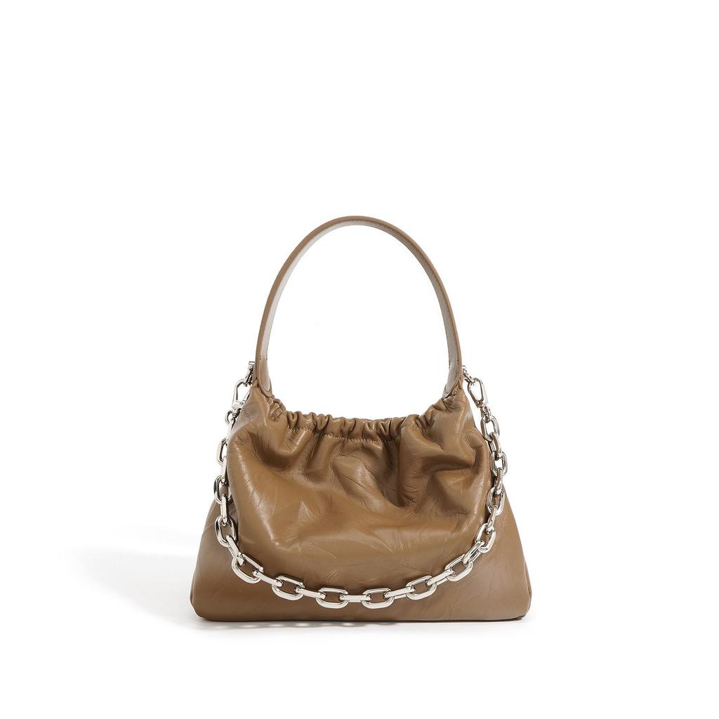 High-End Genuine Leather Women's Crossbody Shoulder Bag – Fashionable Small Square Handbag