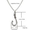 New Skull Necklace For Men 60cm Cuban Chain Hiphop Rock Stainless Steel Anchor Collar Outdoor Cycling Neck Accessories Homme